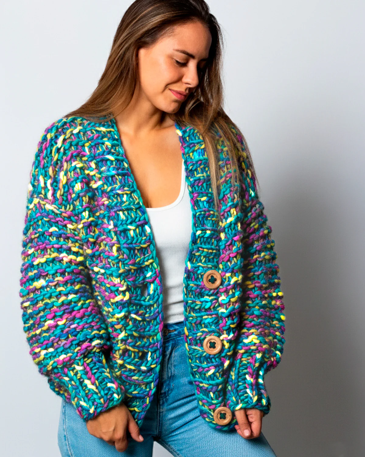 Avocado Cardigan Kit - Candy Twist Version - Image 2