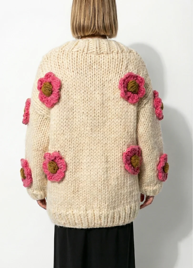 Simone Cardigan Kit Spring Flowers Edition - Yummy Yarn Version - Image 6