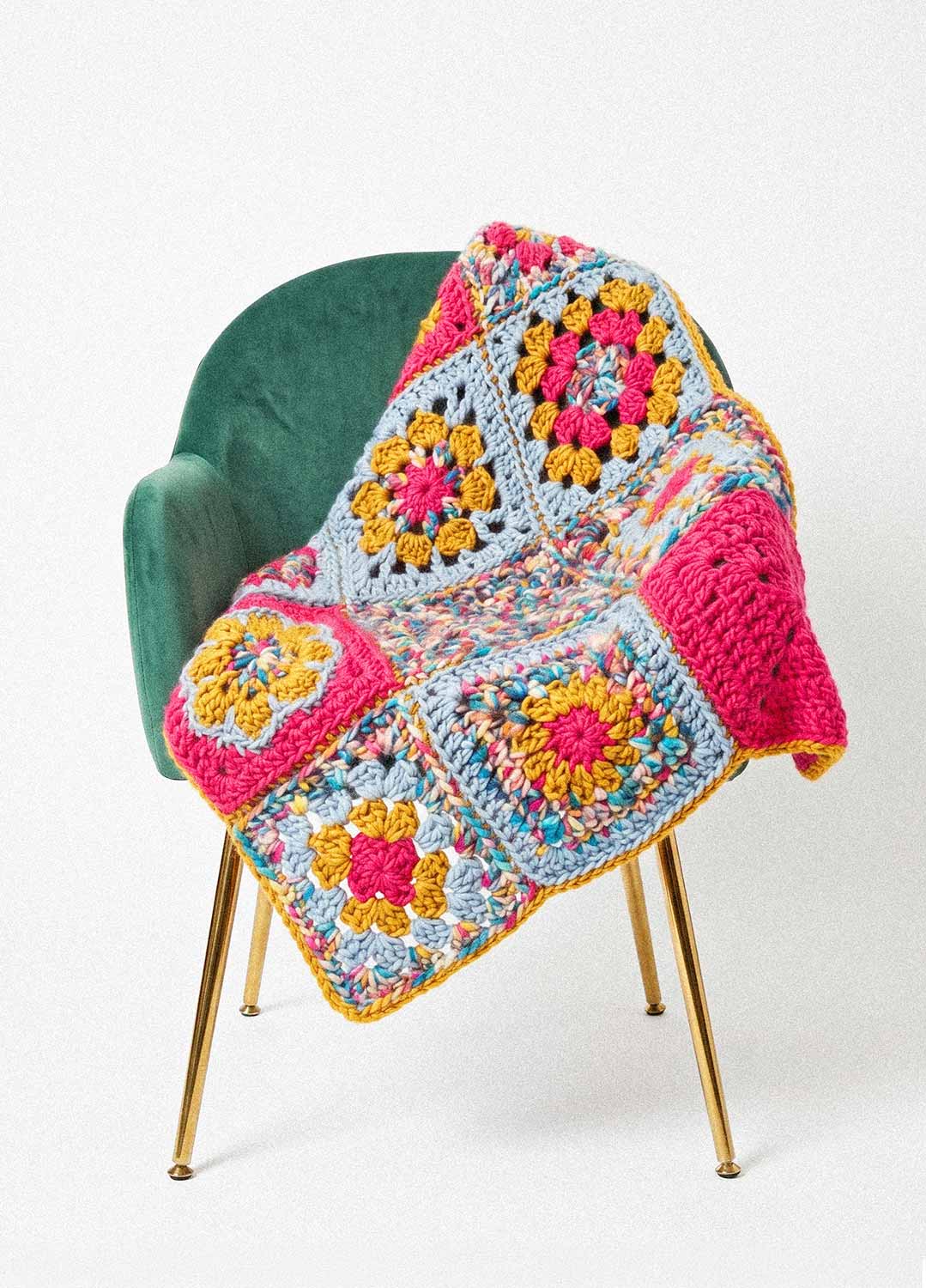 Crochet Granny Square Stitch Sampler Blanket Kit - Yummy Version - Image 7