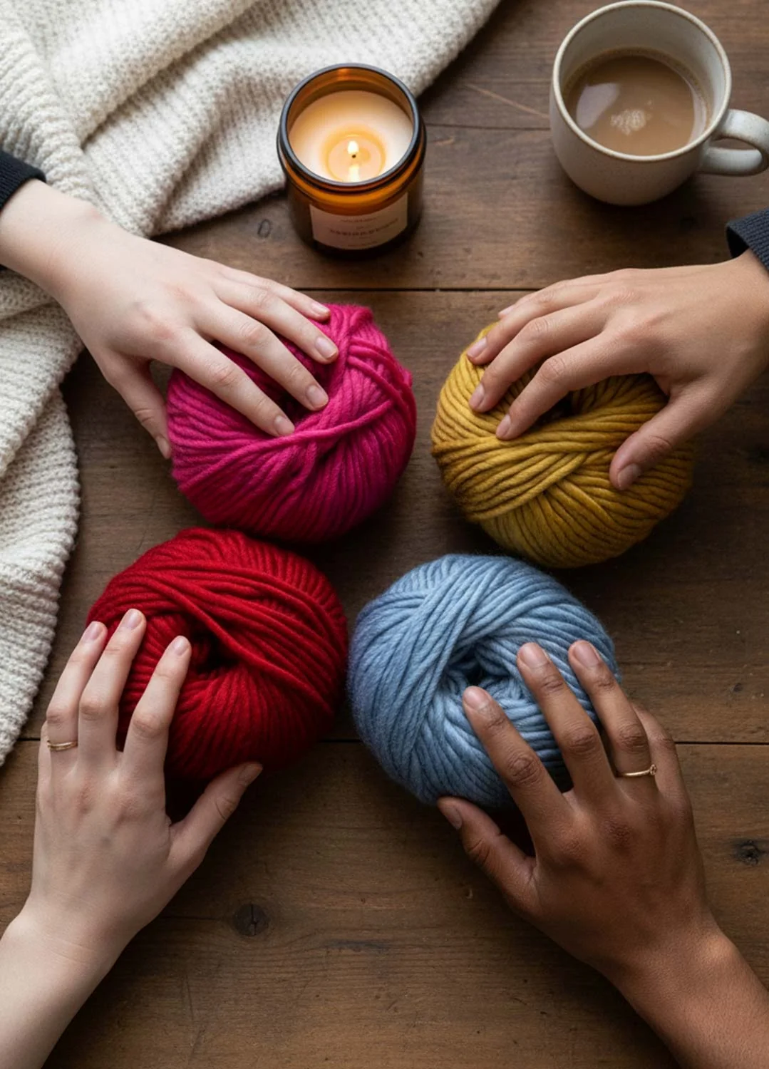 Friendsgiving Knitting Party Kit - Knit Matching Beanies - Image 12