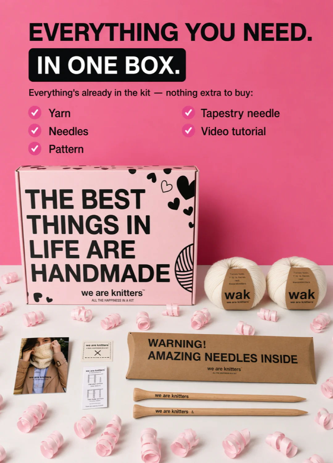 Snood - Beginner Sampler Kit - Learn The Basics Knitting Kit - Image 6