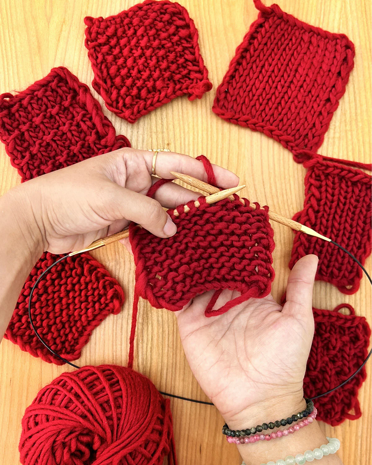 Stitch Sampler Kit: Learn The Basics Knitting Kit - Make your first Snood - Image 7