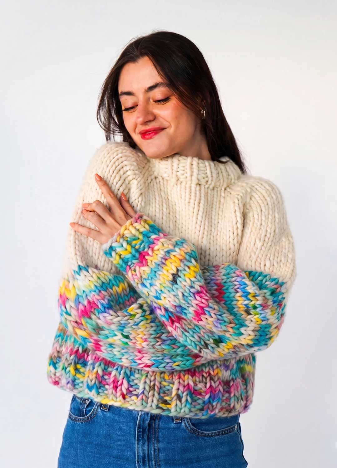 The Rainbow Sweater Kit x @paula.on.knits - Yummy Yarn Version - Image 12